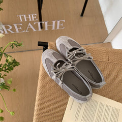 Bowknot Round-Toe Shallow-Mouth Single Shoes