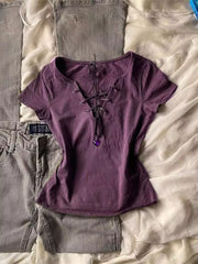 Retro Cotton Short Sleeve T-Shirt