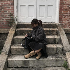 Vintage Oversized Suede Jacket