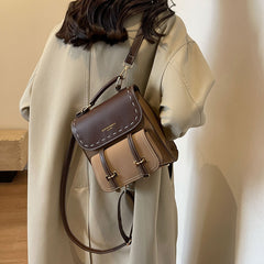 Vintage PU Leather Backpack