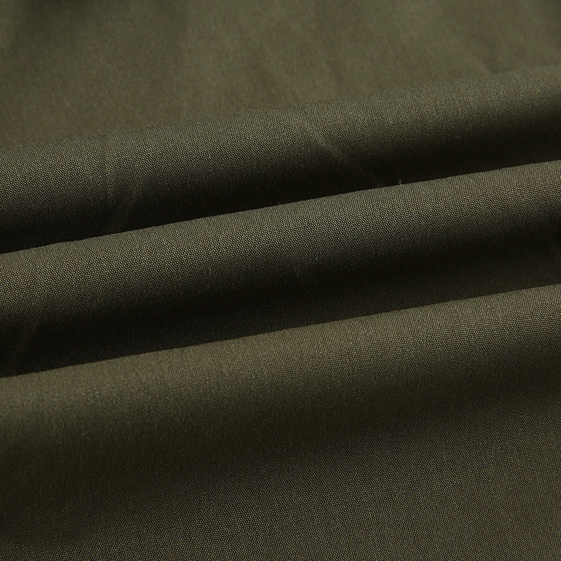 Detachable Strap Zip Fly Cargo Pants - fairypeony