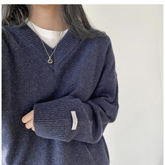 Women's V-neck sweater