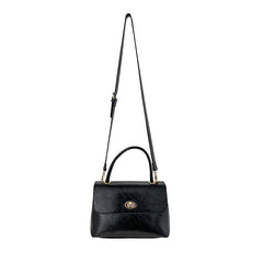 Vintage Oil Wax Pu Leather Handbag