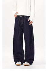American Retro Style Loose Wide-Leg Denim Trousers