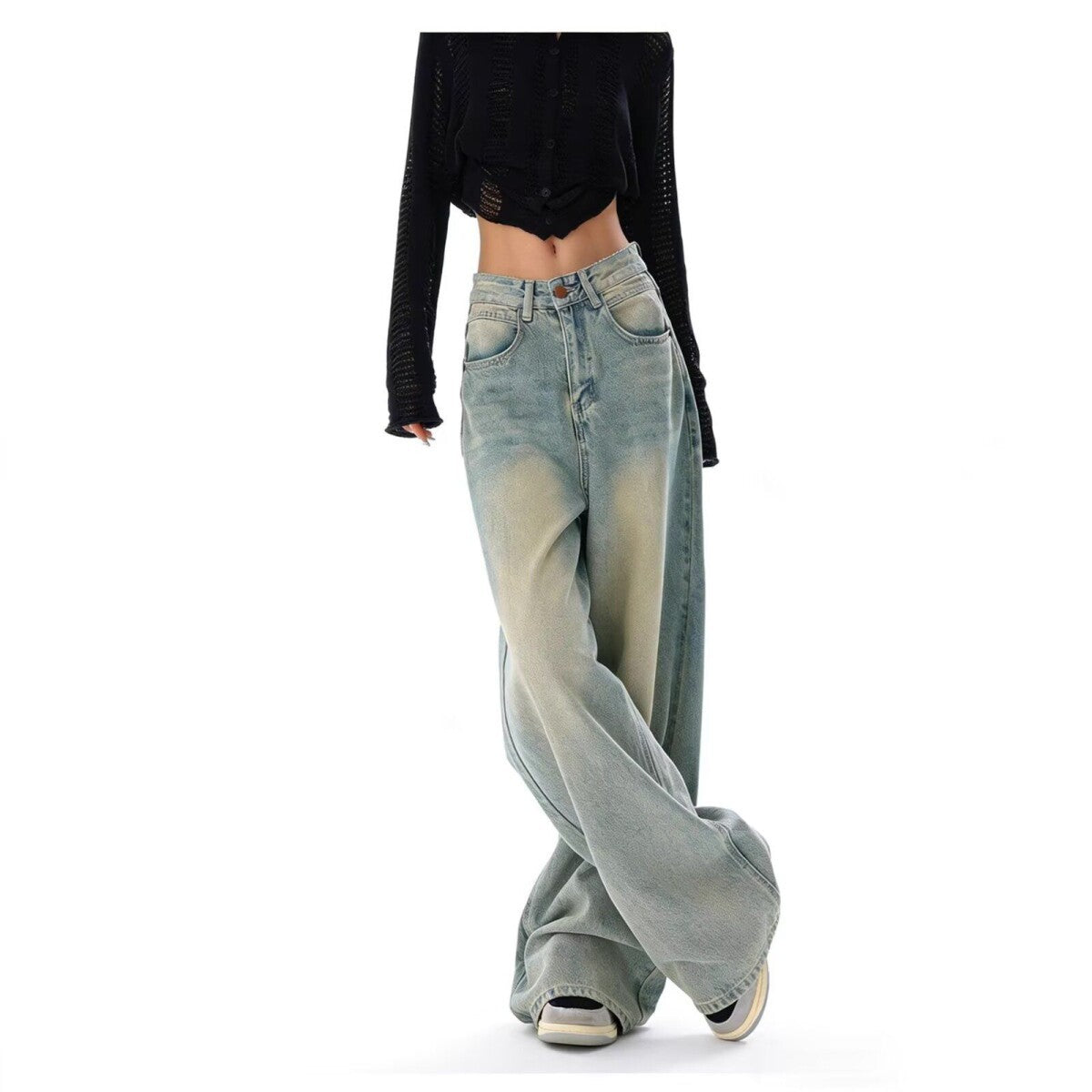 Straight-leg jeans