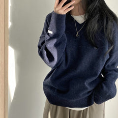 Women's V-neck sweater