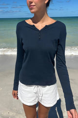 Long Sleeve Striped Print Knit Shirt
