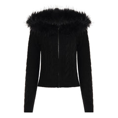 Slimming Knit Short Coat for Women