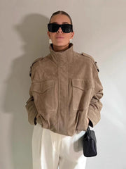 Casual loose-fitting jacket coat