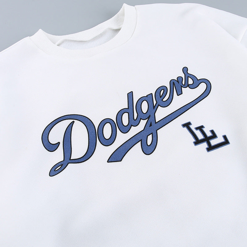 Letter Print Pullover Oversized Sweatshirt - fairypeony