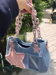 Sweet Dreams Star Patchwork Shoulder Bag