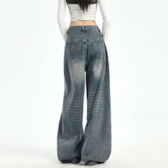Vintage Blue Wash Baggy Jeans