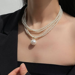 Irregular Long Pearl Necklace