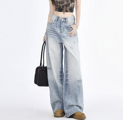Vintage Blue Wash Baggy Boyfriend Jeans