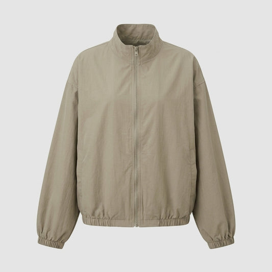 Women's Loose Fit Baseball Jacket – Korean Style Zip-Up Streetwear Coat - fairypeony