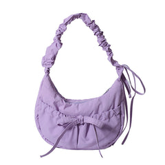 Aesthetic Bow Knot Stitching Shoulder Bag