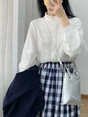 Preppy Plaid Skirt Three-piece Set