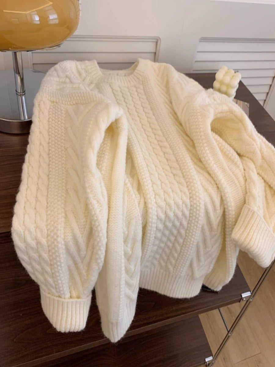 Womens Cable-Knit Sweater - fairypeony