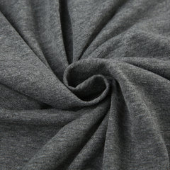 Contrast Color Breasted U Neck Long Sleeve Tee