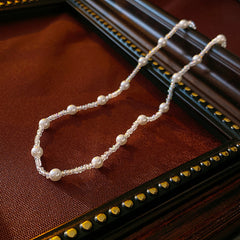 Irregular Long Pearl Necklace