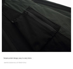 Color Block Zip Up Hooded Jacket - fairypeony