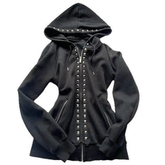 Hooded sweatshirt jacket