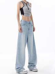 Light Blue Washed Baggy Boyfriend Jeans