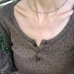 Vintage Floral Long Sleeve Slim Tee