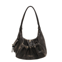 Retro Old Money Pu Leather Shoulder Bag