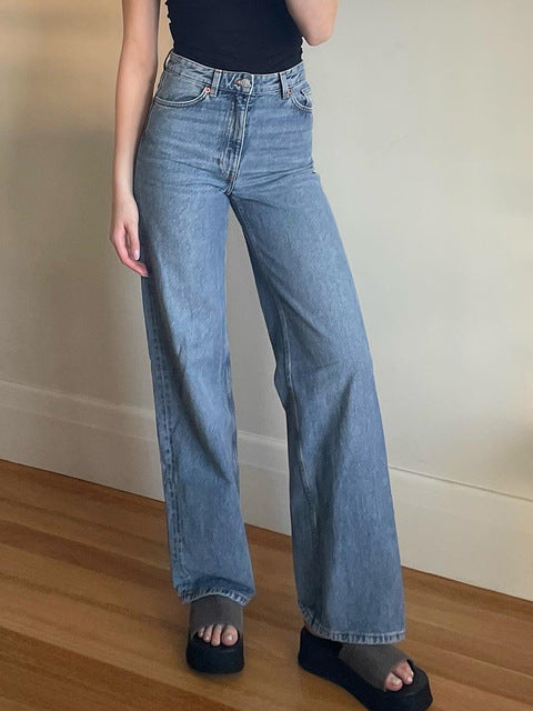 Vintage Blue Wash Boyfriend Jeans