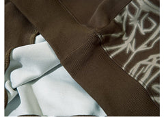 Pink Graffiti Couple Oversized Hoodie - fairypeony