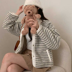 Vintage Reversible Striped Jacket