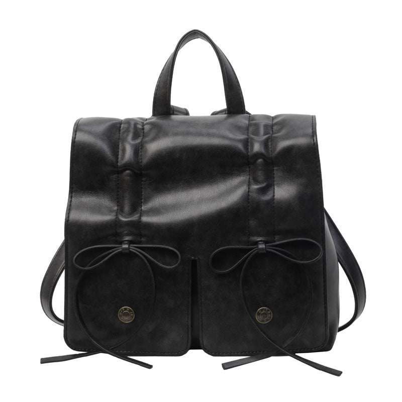 The Journey Carryall Bow Leather Backpack