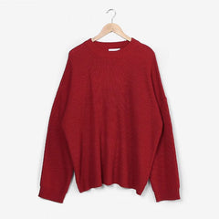 Solid Color Casual Oversized Sweater