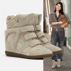 Inside-heeled high-top shoes