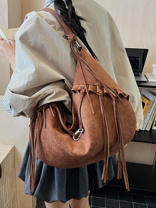 Womens Suede Bag - fairypeony