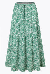 Womens High Waist Long Skirt with Lace-Up Back
