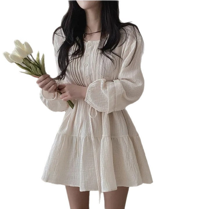 French-style patchwork dress - fairypeony