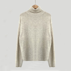 Dark Academia Turtle Neck Solid Color Sweater