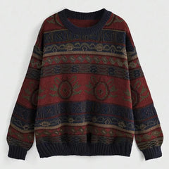Womens Round Neck Pullover Sweater - fairypeony