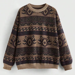 Womens Round Neck Pullover Sweater - fairypeony