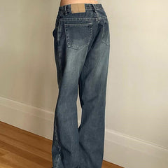 Vintage Blue Wash Boyfriend Jeans