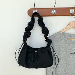 Ribbon Shirring String Shoulder Bag
