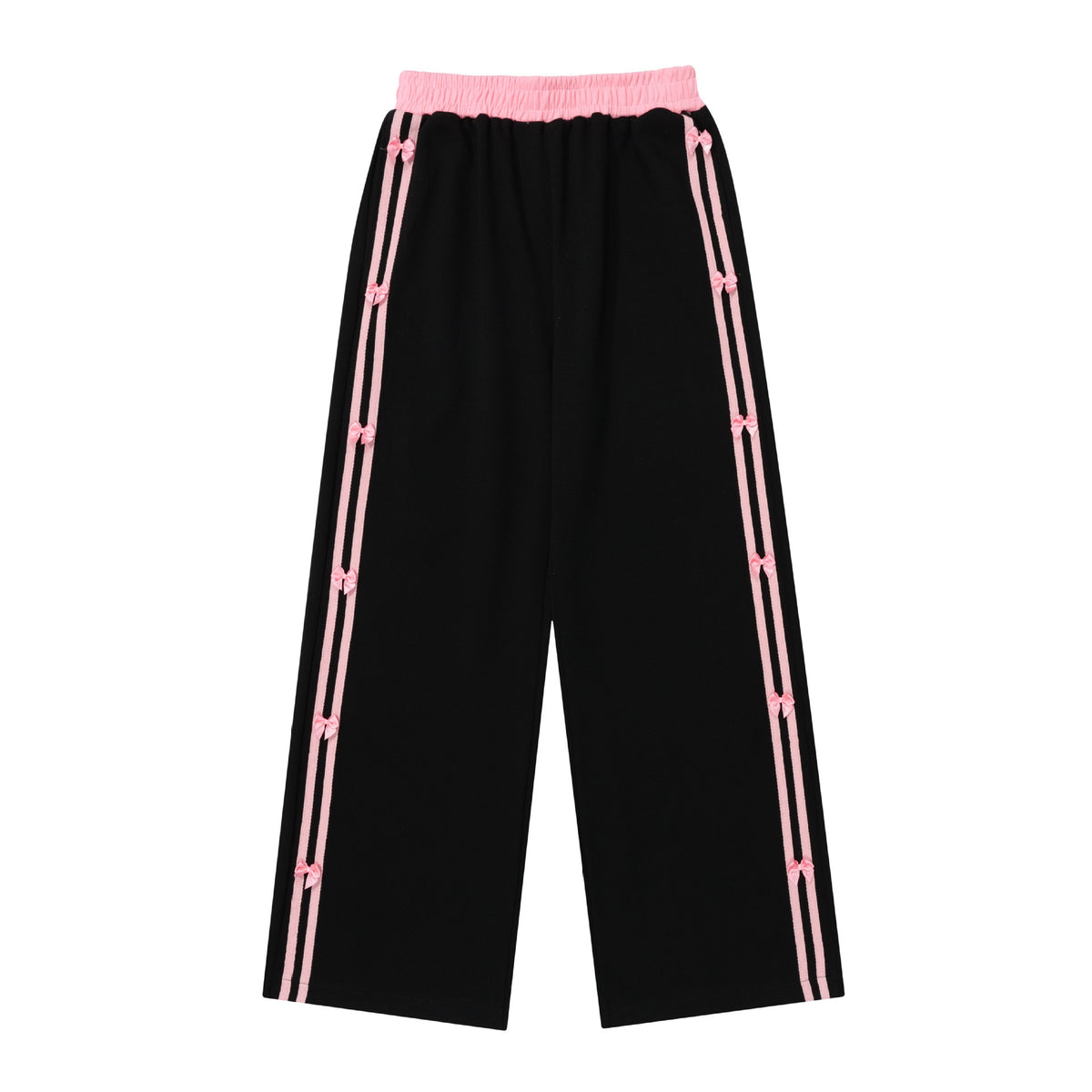 Striped Side Bow Sweatpants