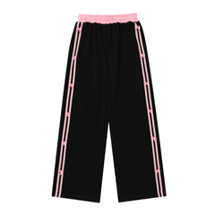 Striped Side Bow Sweatpants
