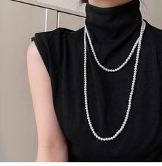 Irregular Long Pearl Necklace