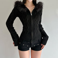 Slimming Knit Short Coat for Women