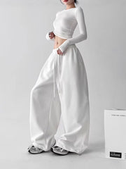 Women's High-Waisted Wide-Leg Sweatpants