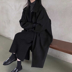 Dark Academia Single breasted Wool Coat