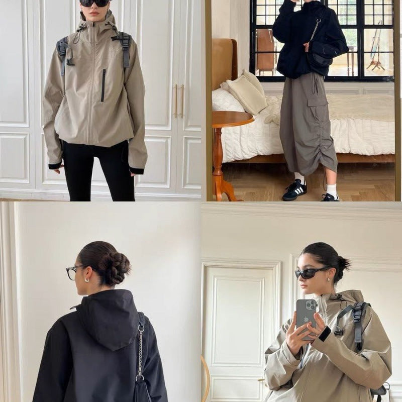 Waterproof Hooded Outdoor Jacket - fairypeony